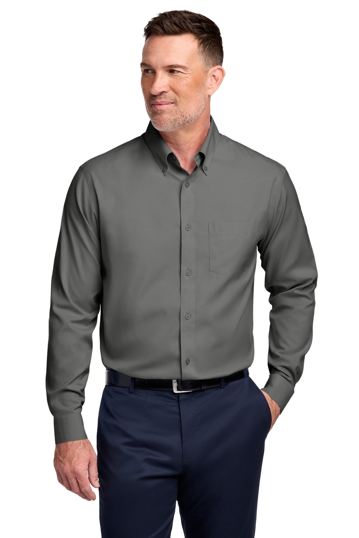 Brooks Brothers ®  Tall Wrinkle-Free Stretch Pinpoint Shirt TBB18000