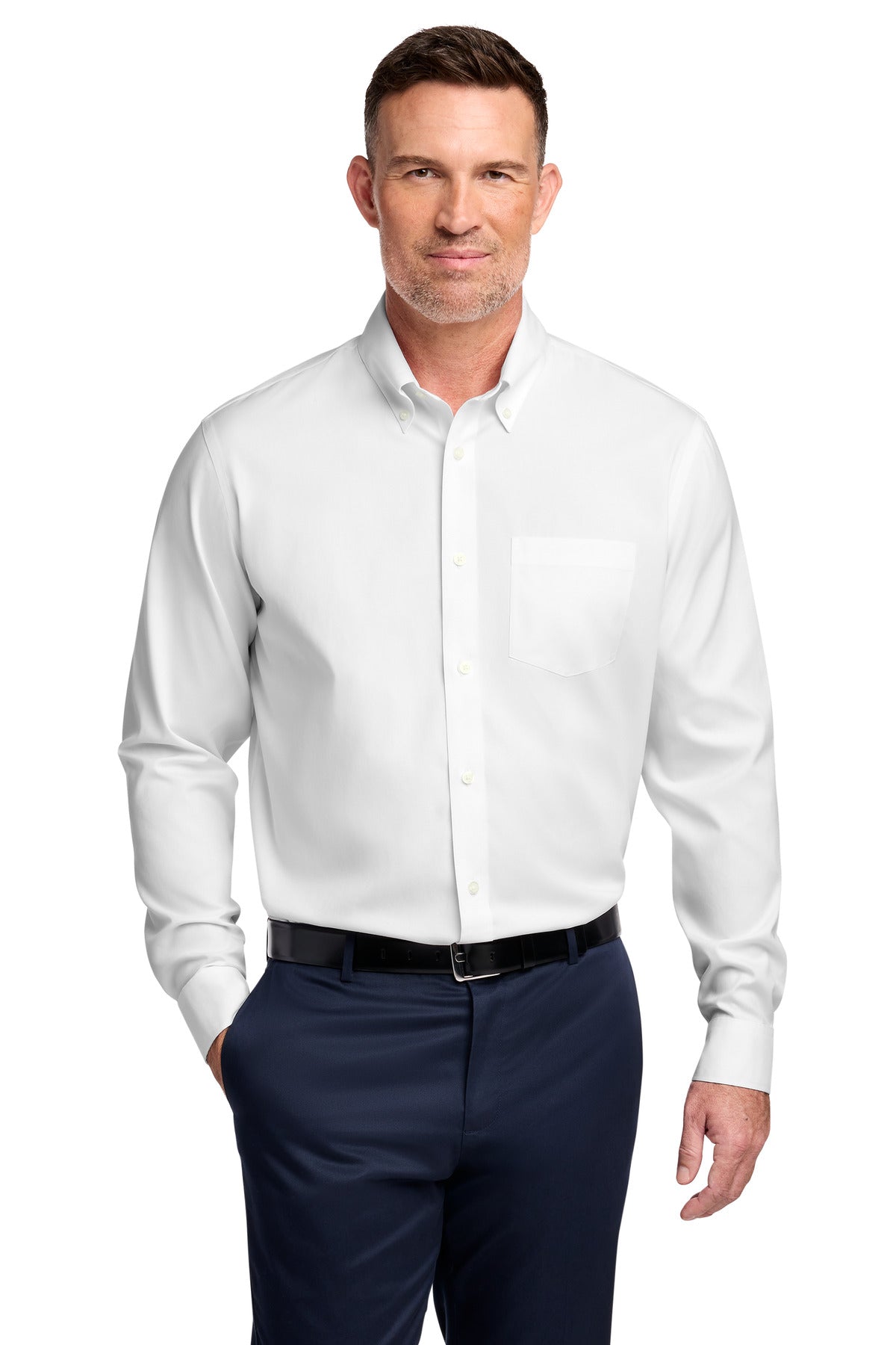 Brooks Brothers ®  Tall Wrinkle-Free Stretch Pinpoint Shirt TBB18000