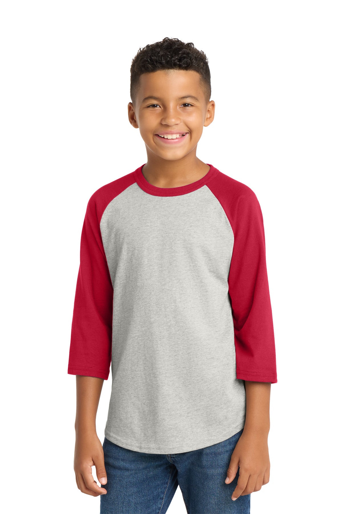 Sport-Tek ®  Youth Colorblock Raglan Jersey.  YT200