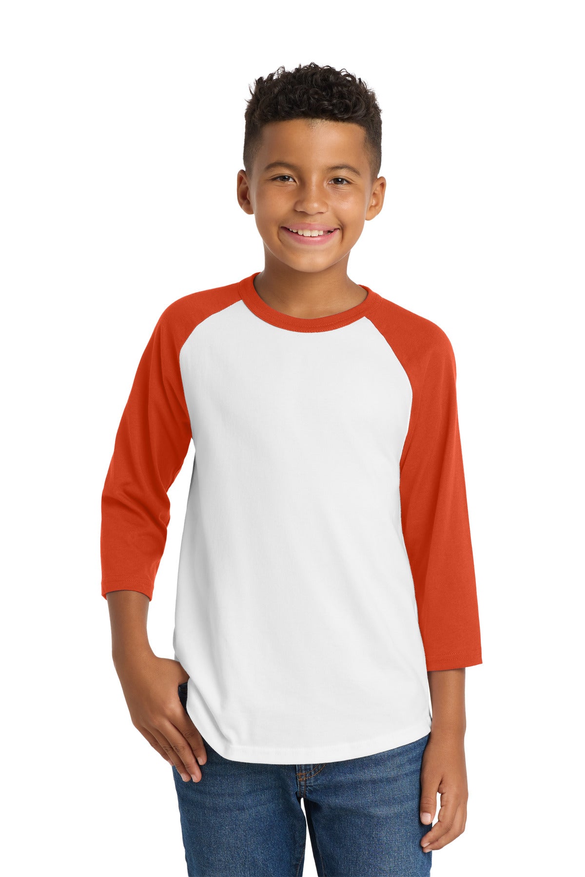 Sport-Tek ®  Youth Colorblock Raglan Jersey.  YT200